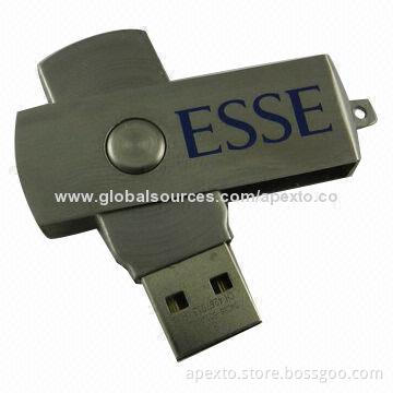 Metal USB Stick, Customized Logos Welcomed, 1 to 32GB Capacity, Supports Microsoft's Windows OS